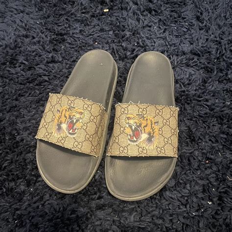 yellow gg gucci slides|gucci slides size 11.